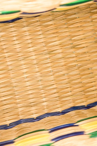 CH Carolina Herrera Wicker Top Handle Bag