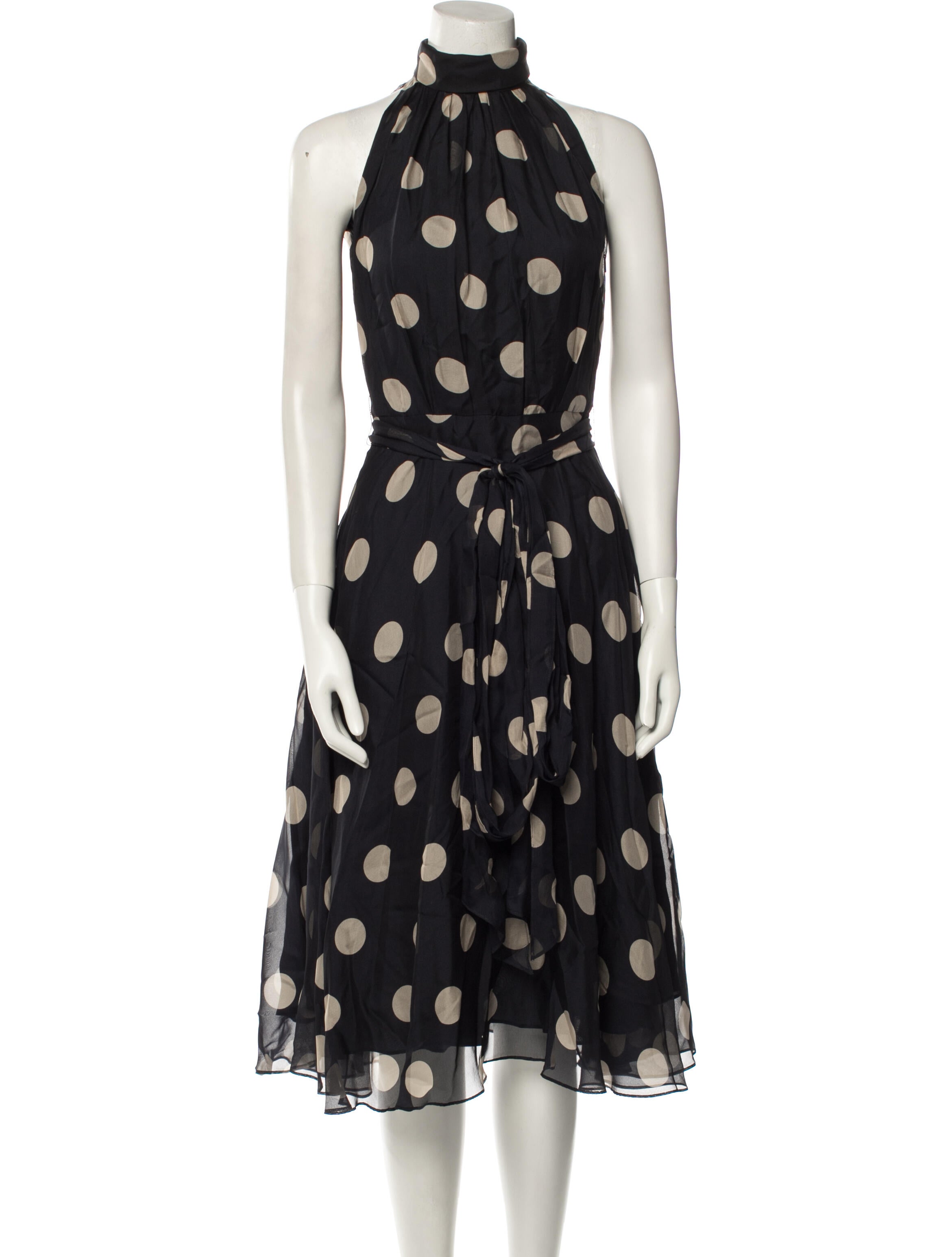 CH Carolina Herrera Silk Midi Length Dress w/ Tags