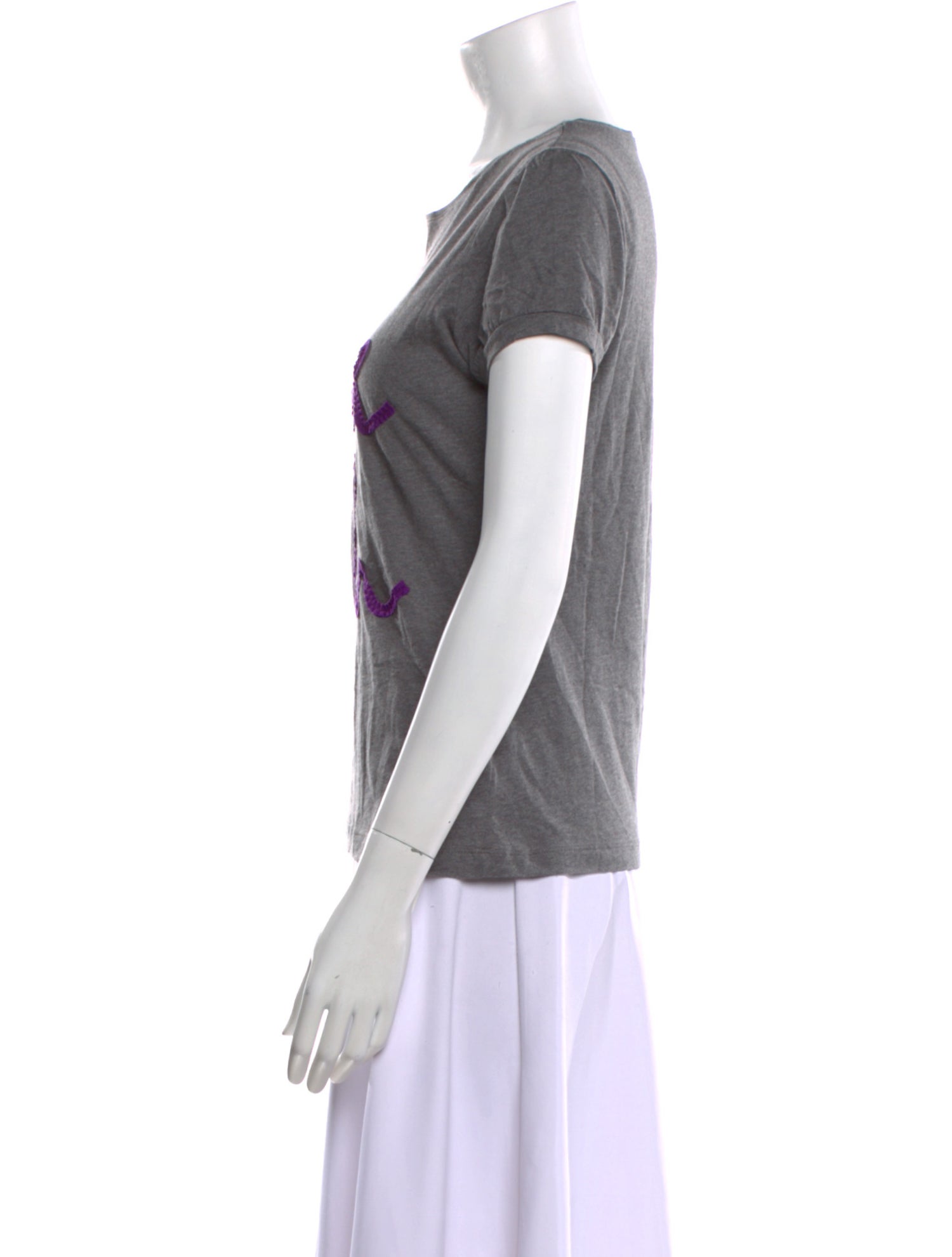 CH Carolina Herrera Graphic Print Crew Neck T-Shirt