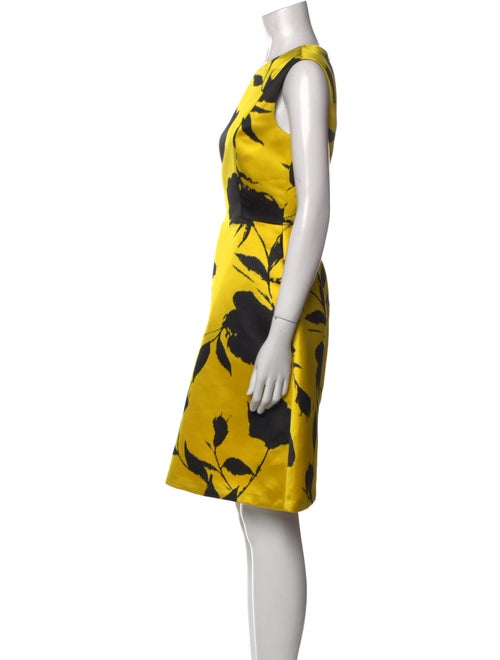 CH Carolina Herrera Floral Print Knee-Length Dress