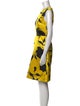 CH Carolina Herrera Floral Print Knee-Length Dress