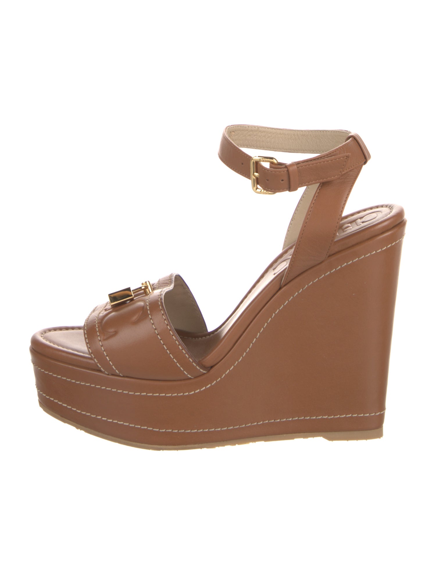 CH Carolina Herrera Leather Sandals