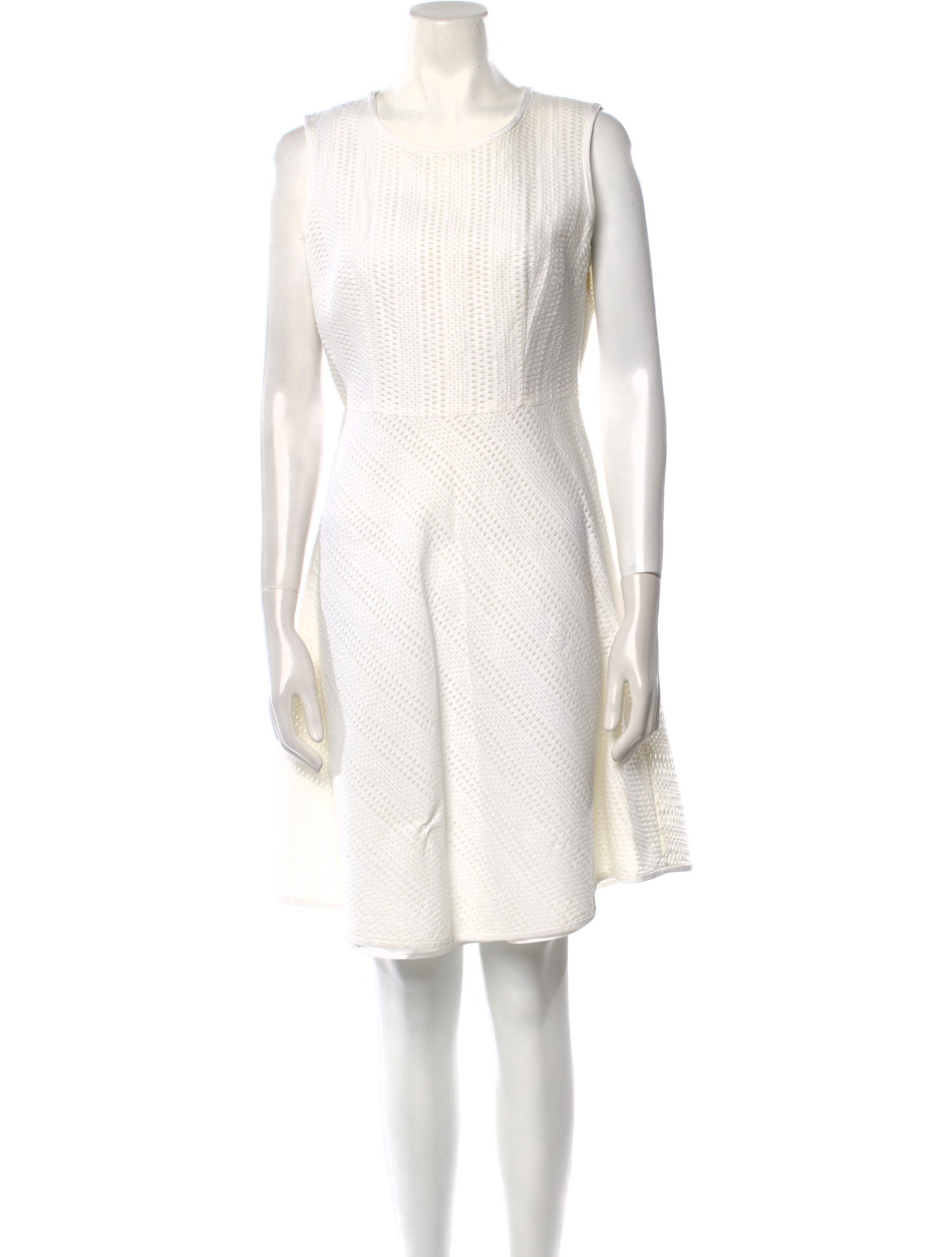 CH Carolina Herrera Scoop Neck Knee-Length Dress