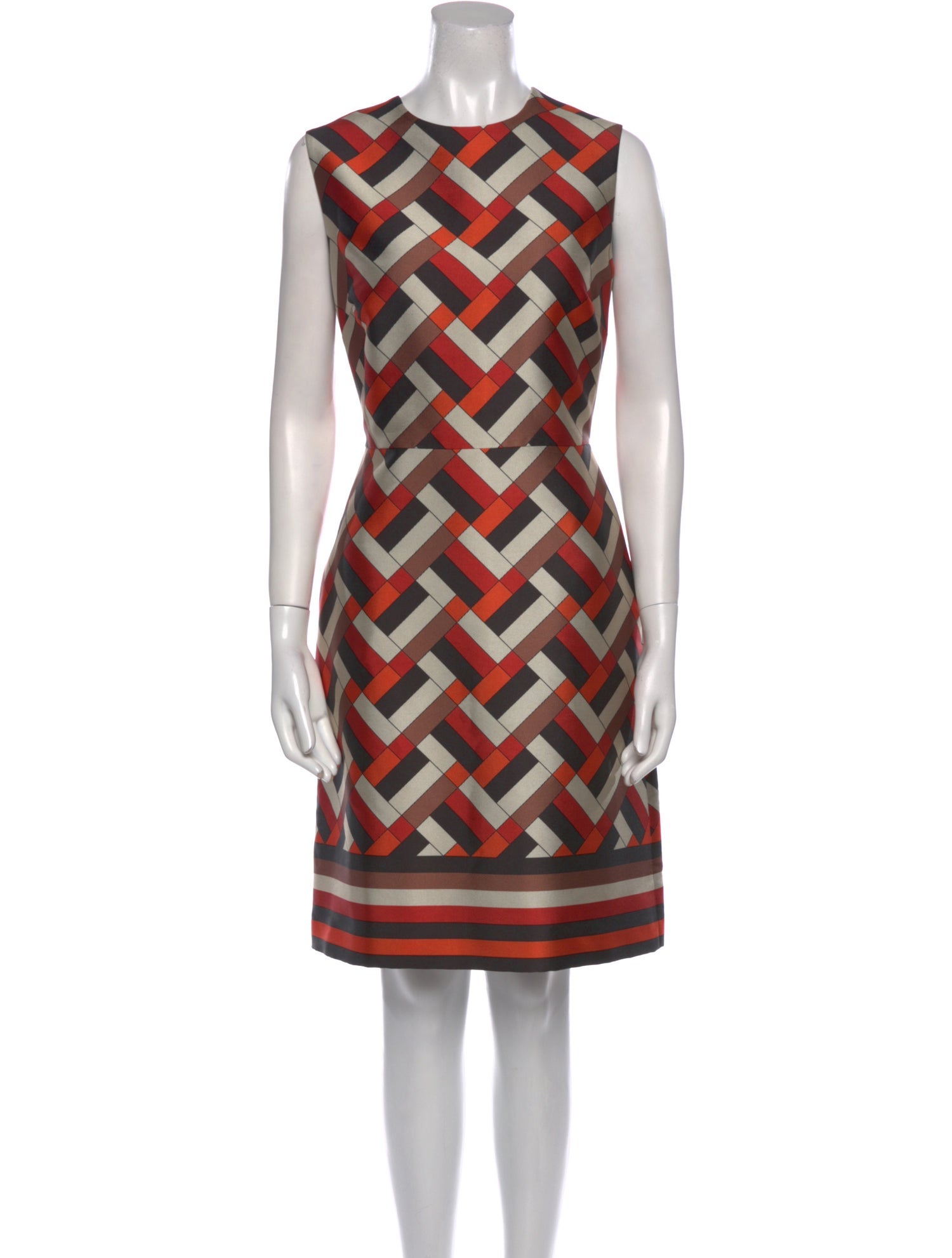 CH Carolina Herrera Printed Knee-Length Dress