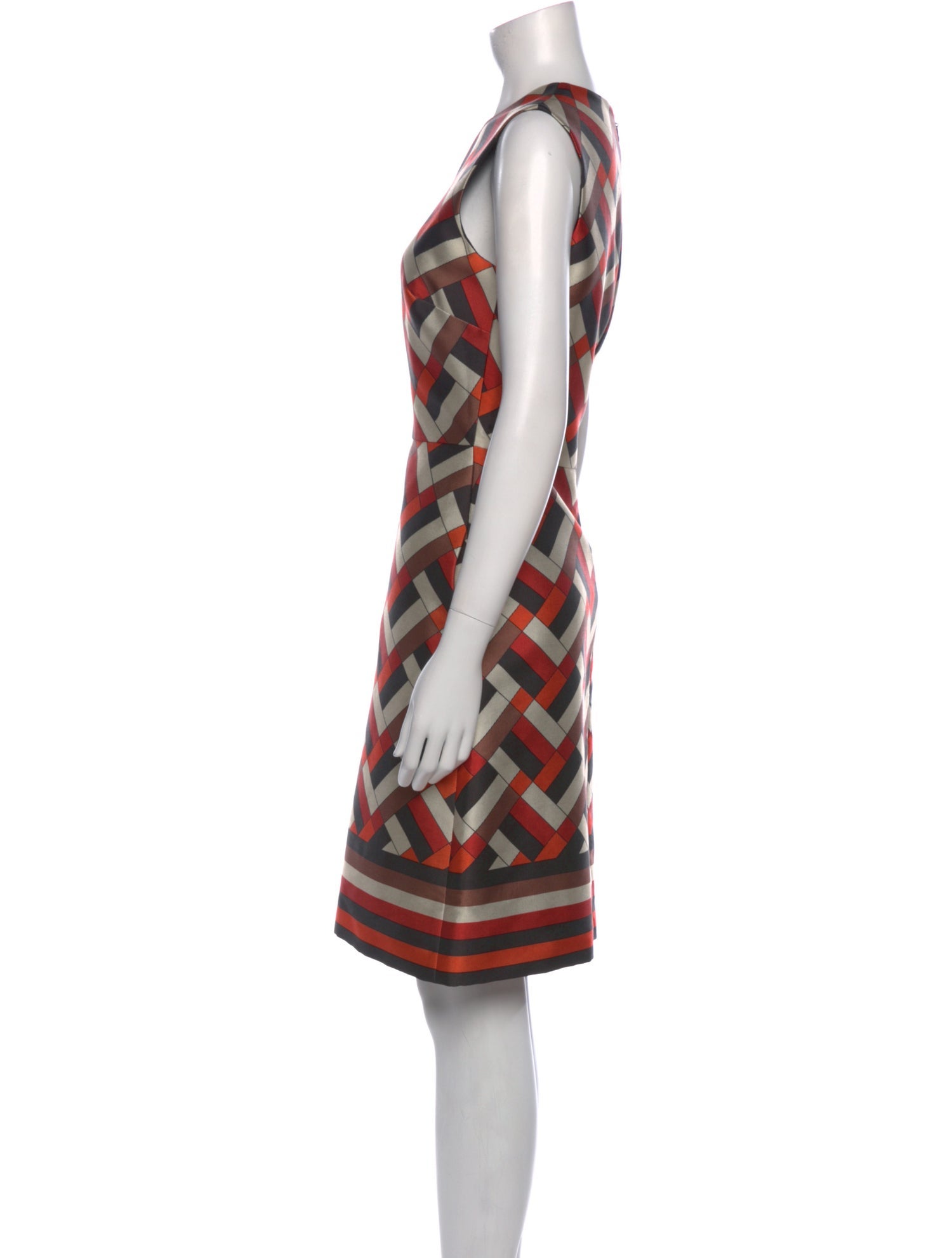 CH Carolina Herrera Printed Knee-Length Dress