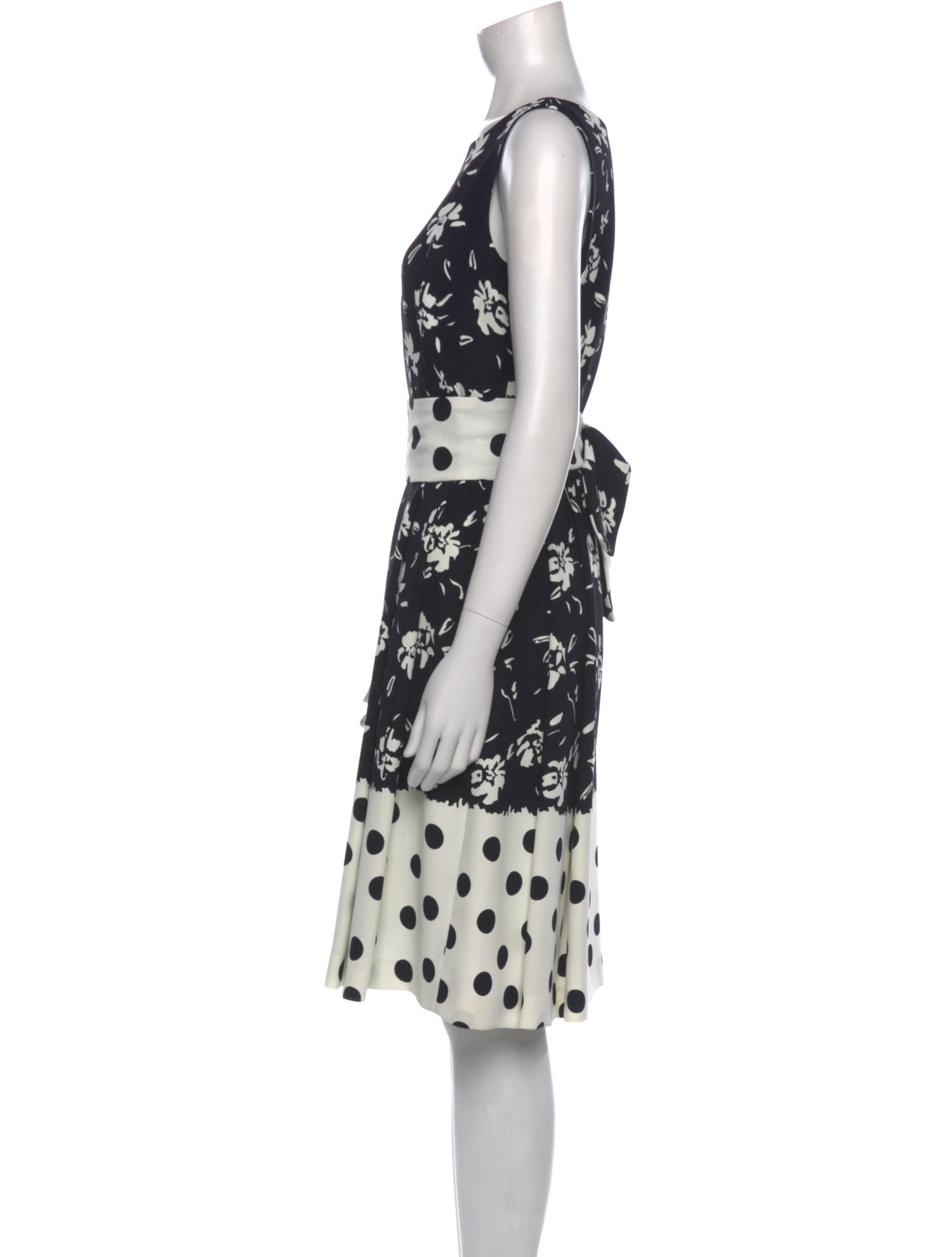 CH Carolina Herrera Floral Print Knee-Length Dress