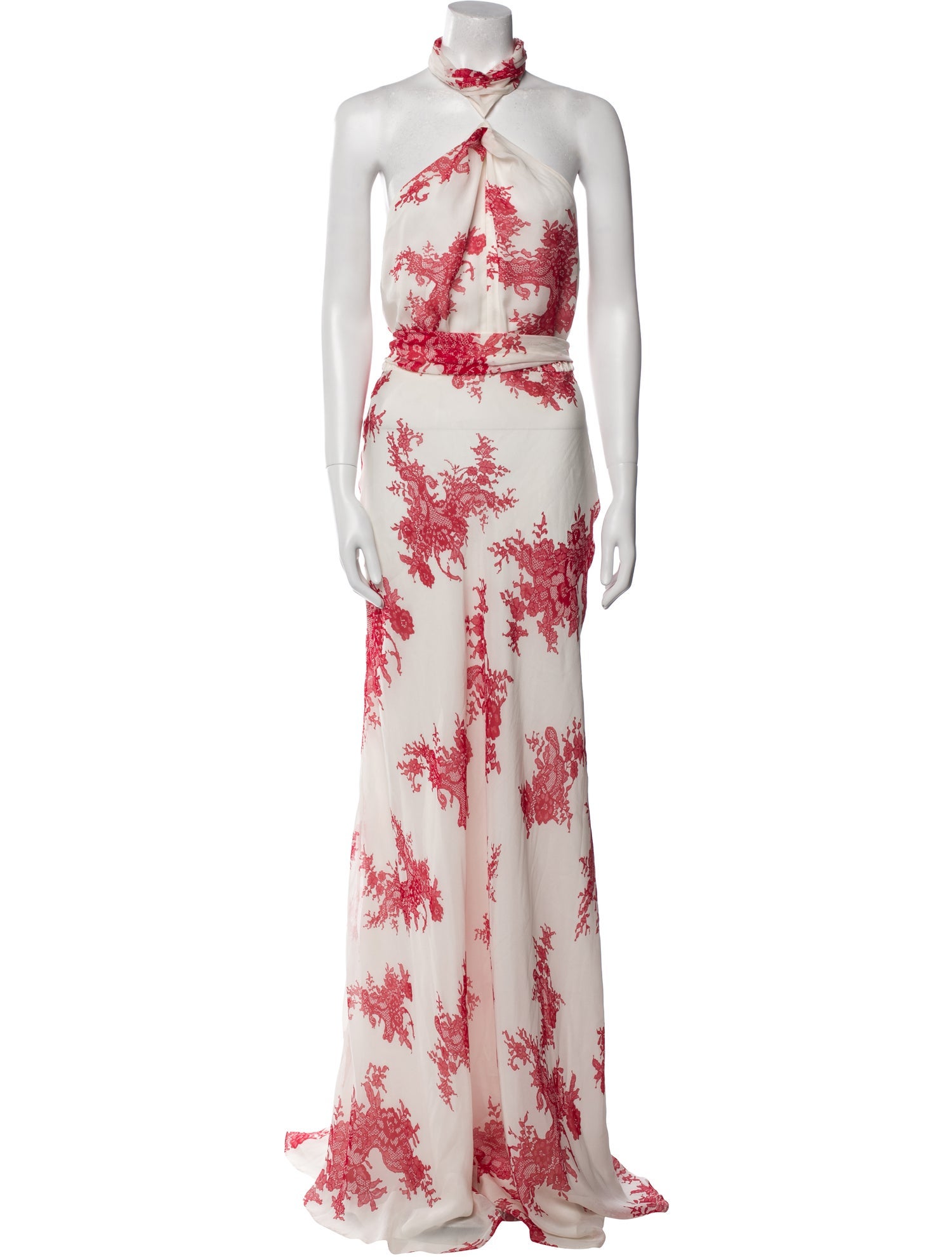 CH Carolina Herrera Silk Long Dress
