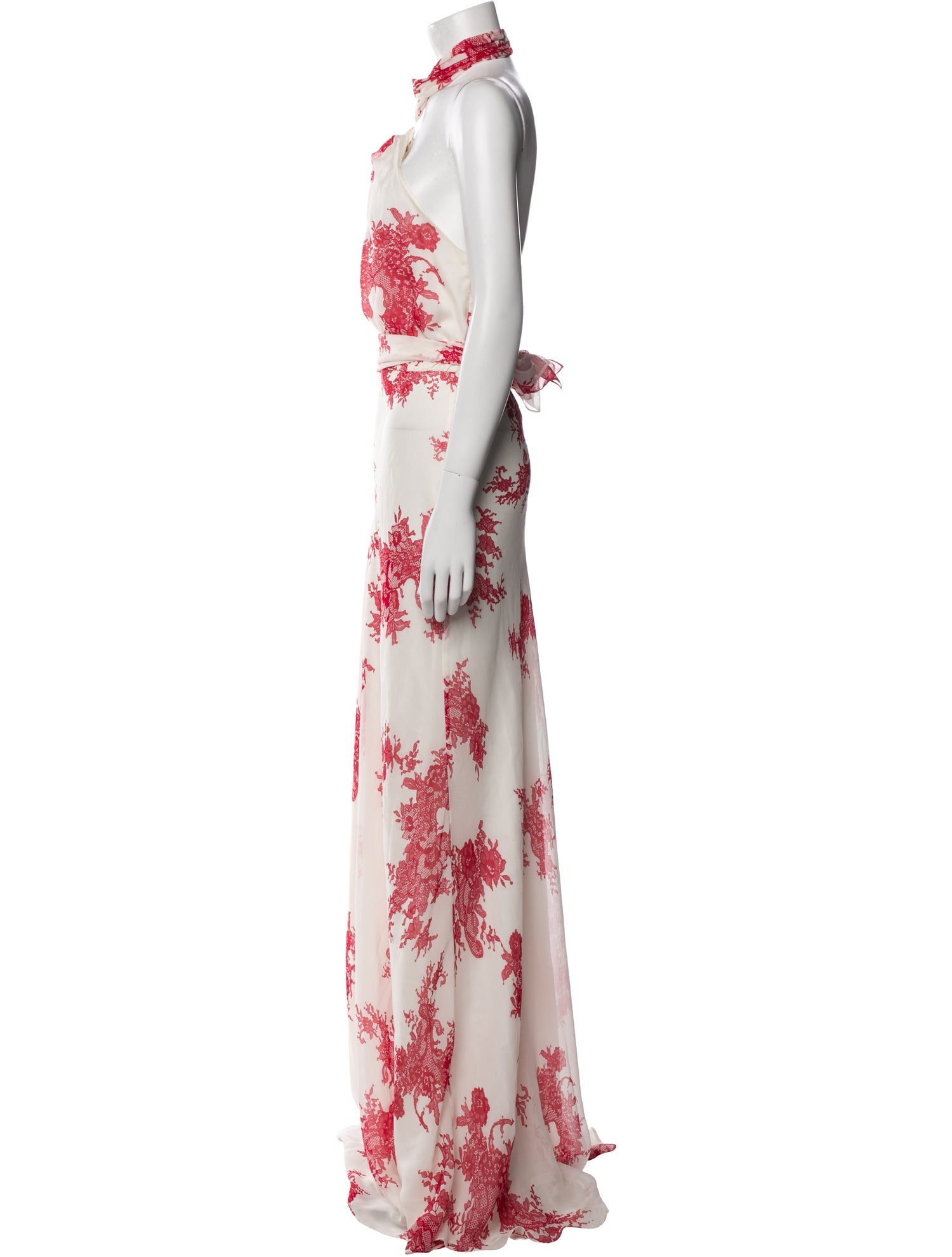 CH Carolina Herrera Silk Long Dress