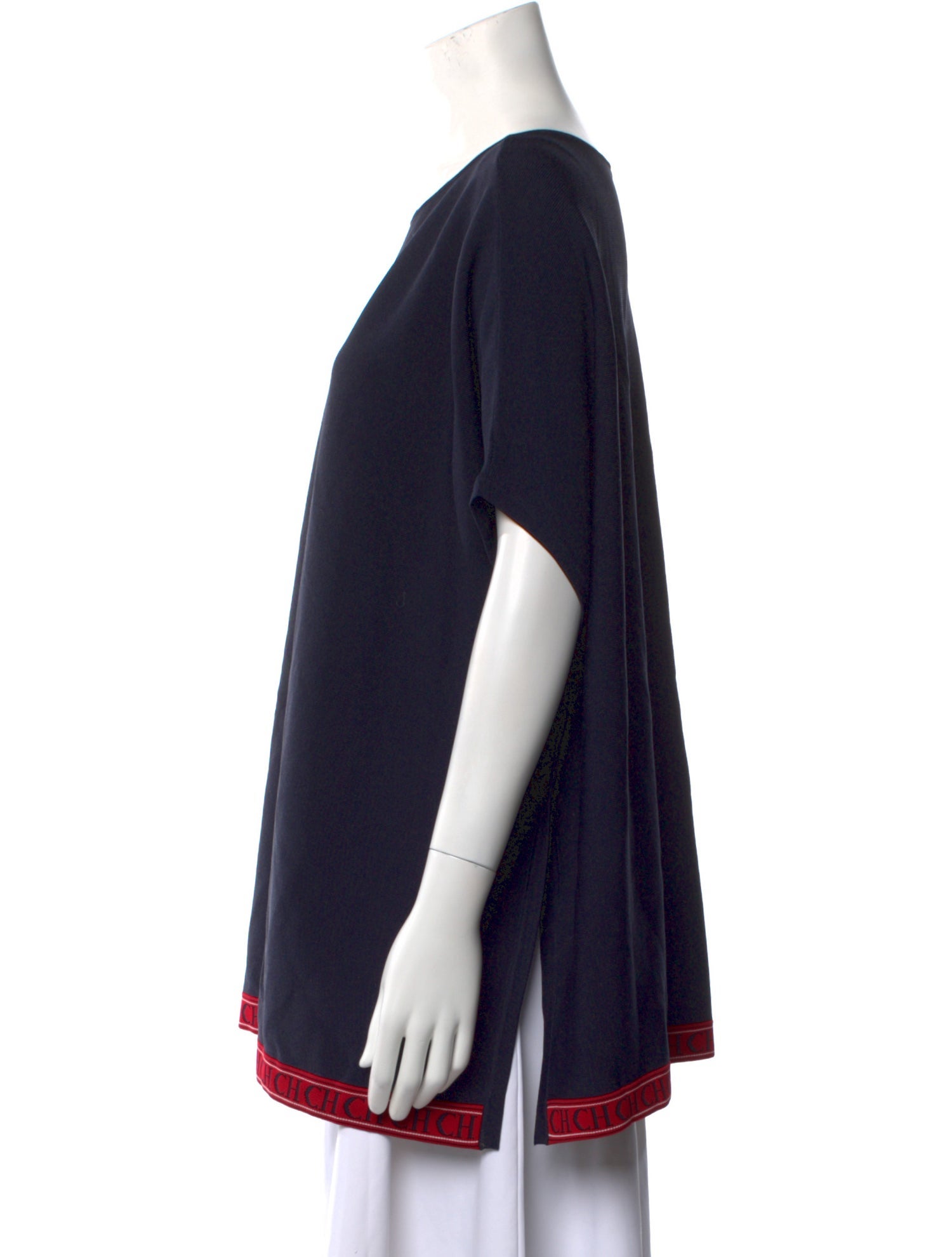 CH Carolina Herrera Bateau Neckline Sweater