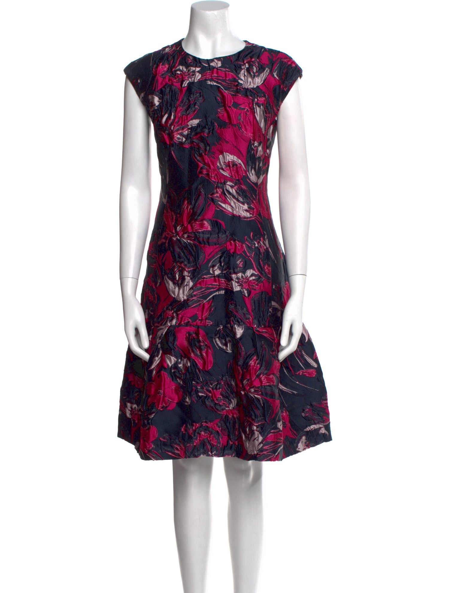 CH Carolina Herrera Printed Knee-Length Dress