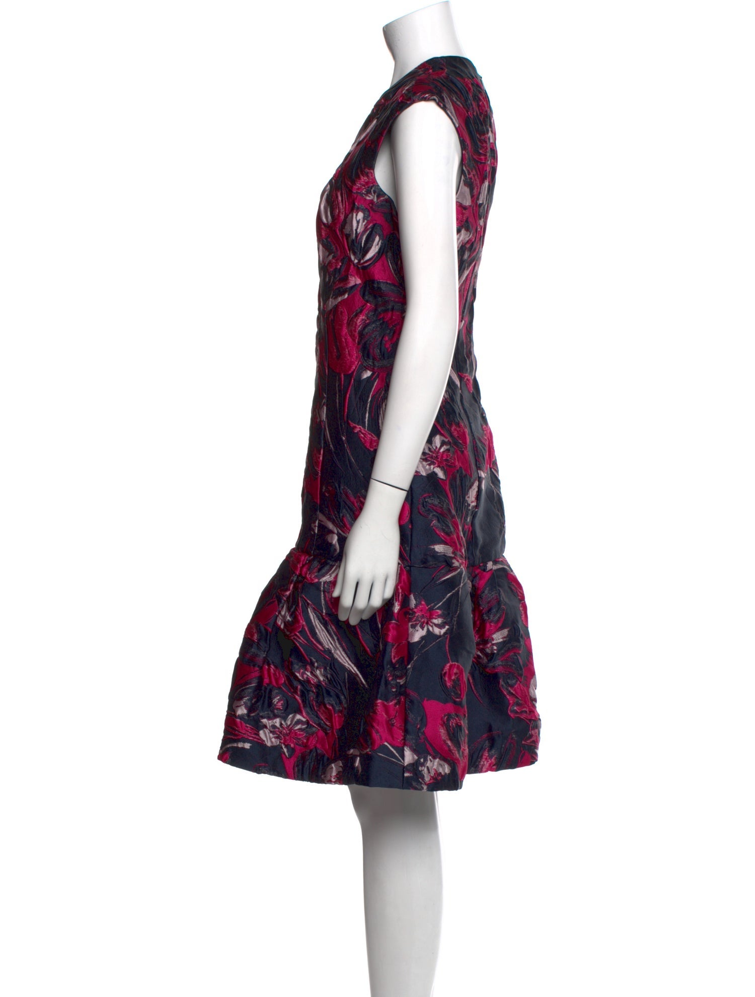 CH Carolina Herrera Printed Knee-Length Dress