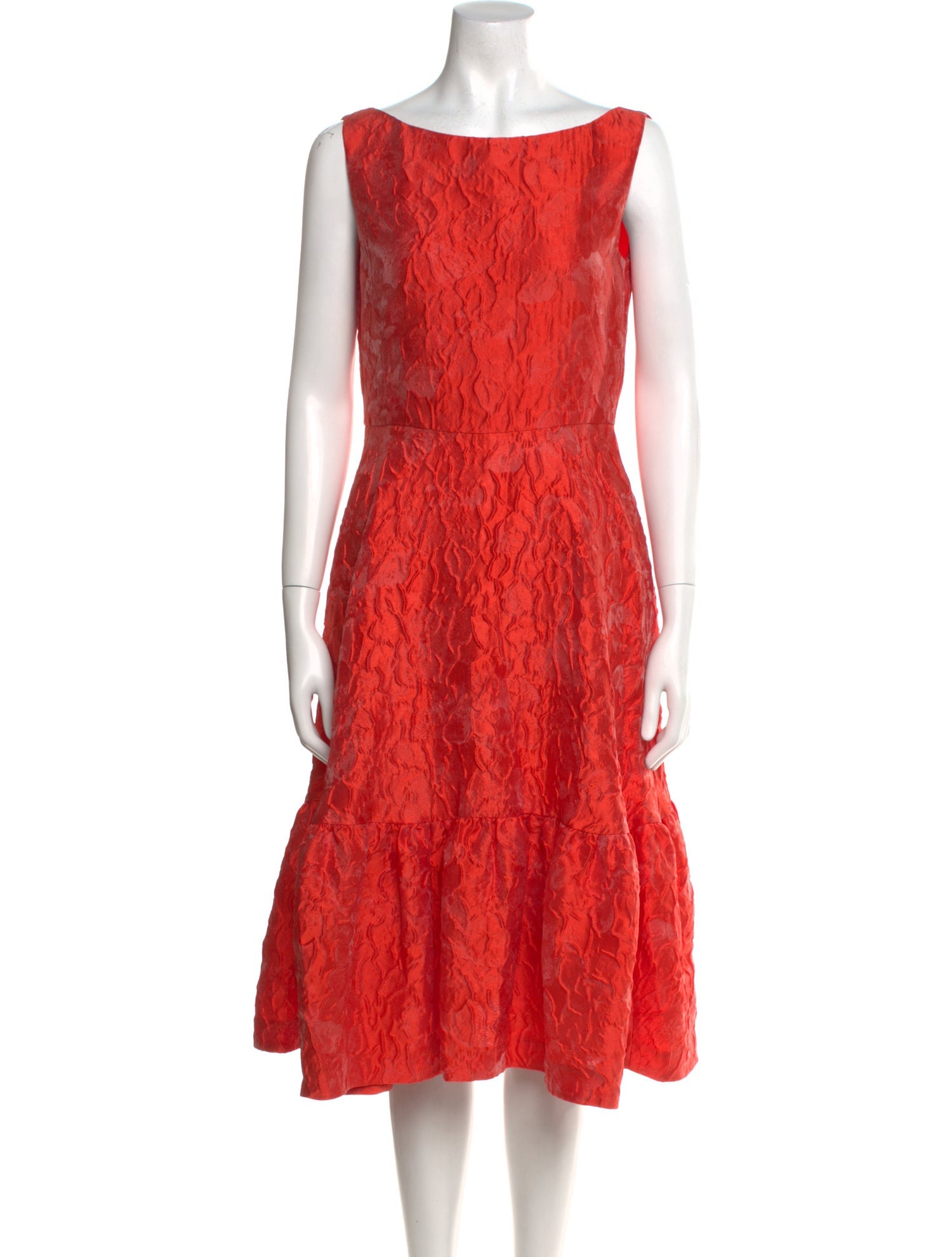 CH Carolina Herrera Printed Midi Length Dress