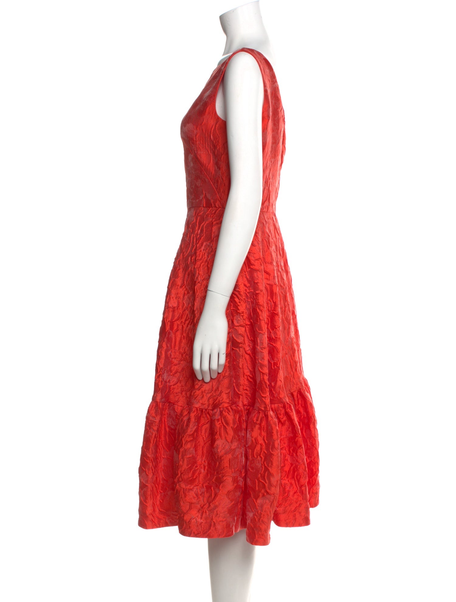 CH Carolina Herrera Printed Midi Length Dress