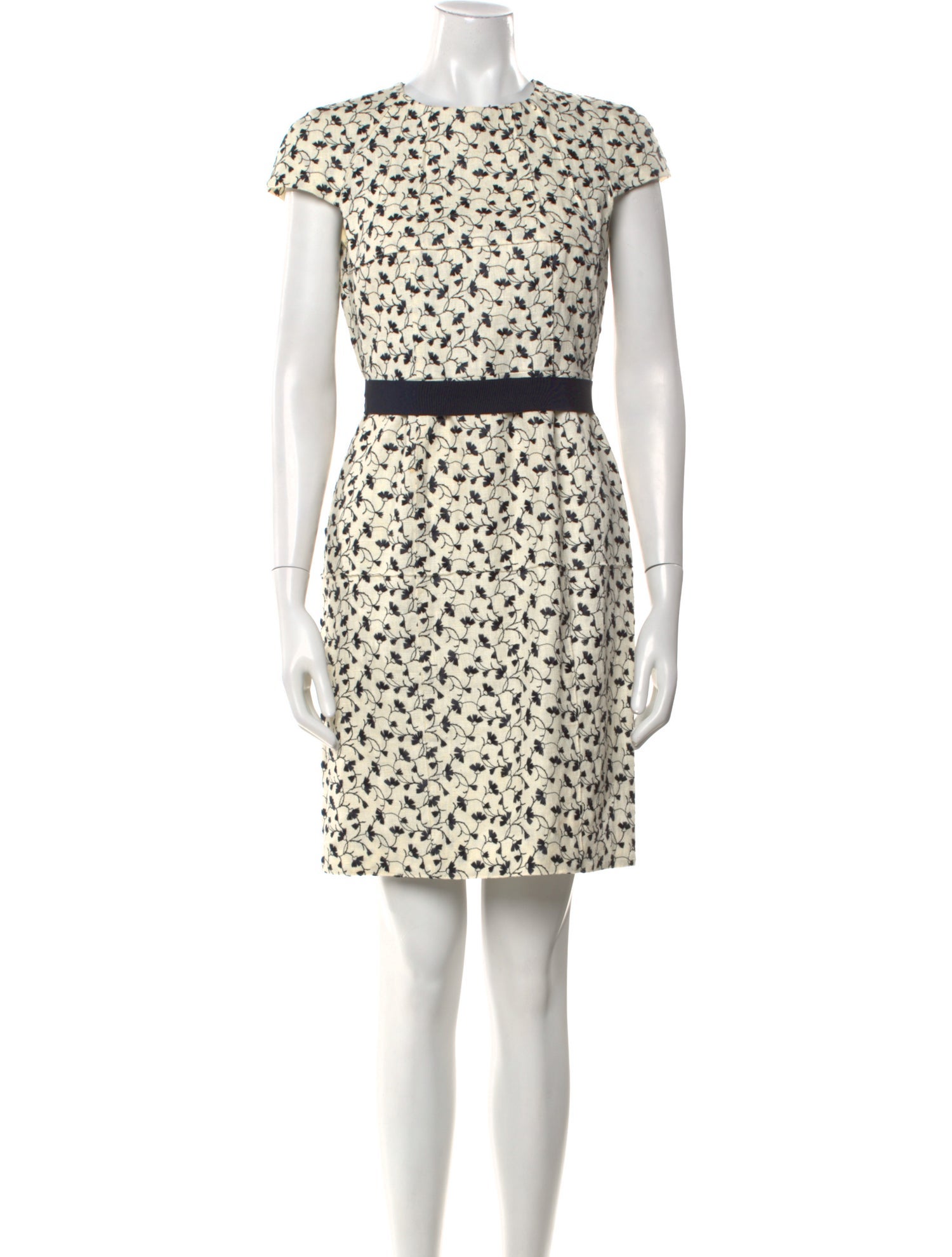 CH Carolina Herrera Linen Mini Dress