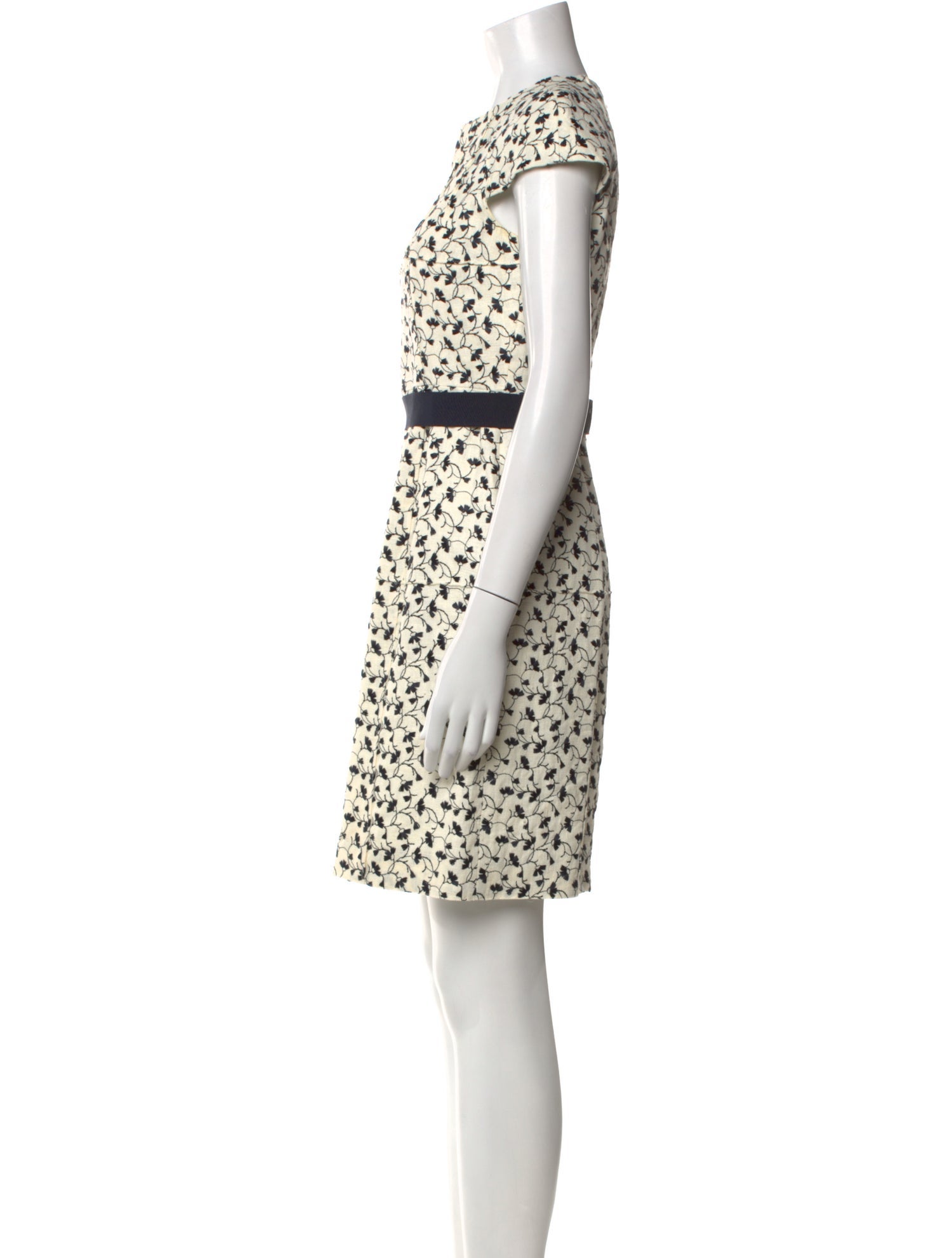 CH Carolina Herrera Linen Mini Dress