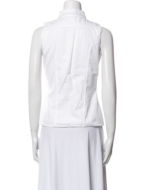 CH Carolina Herrera Sleeveless Button-Up Top