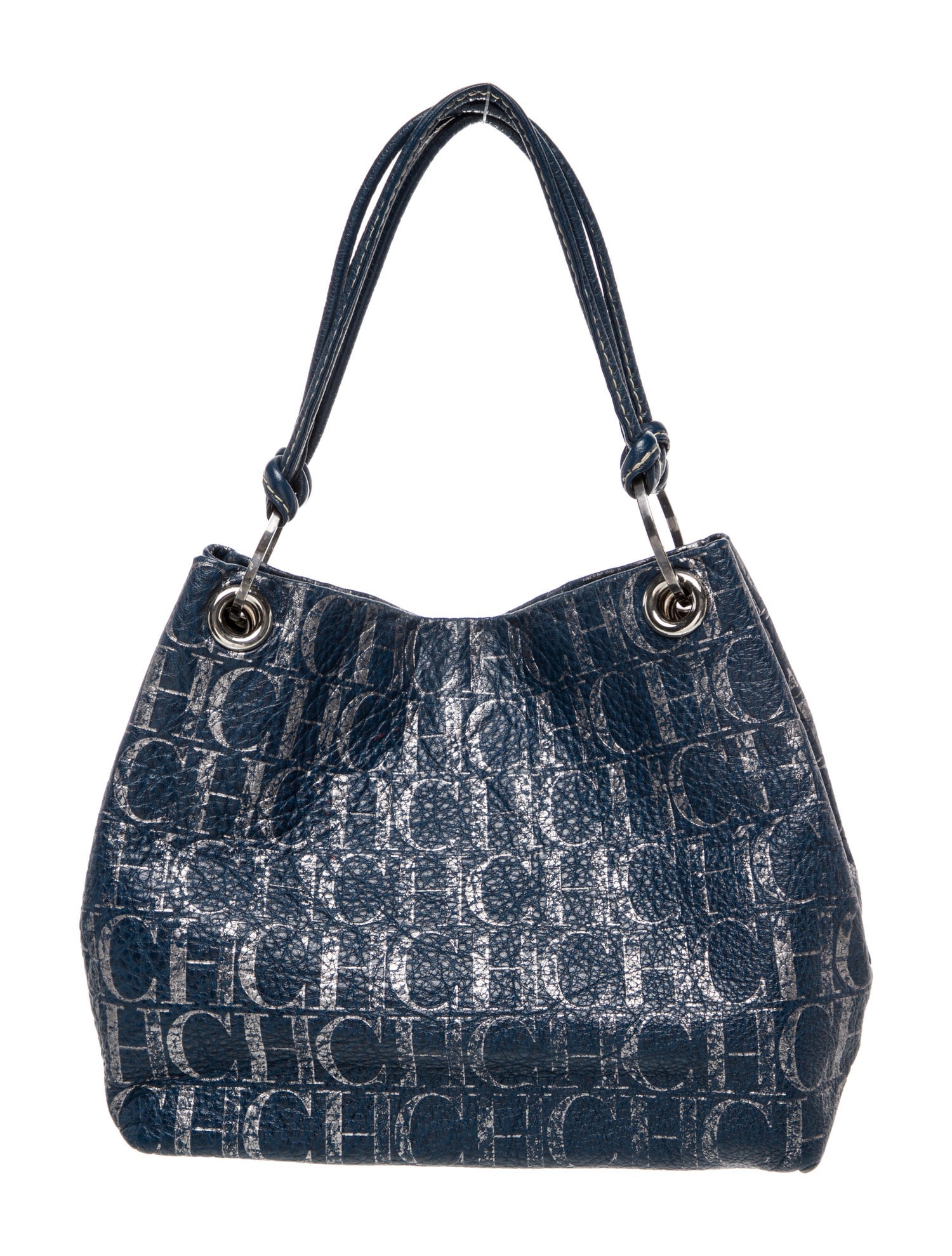 CH Carolina Herrera Leather Top Handle Bag