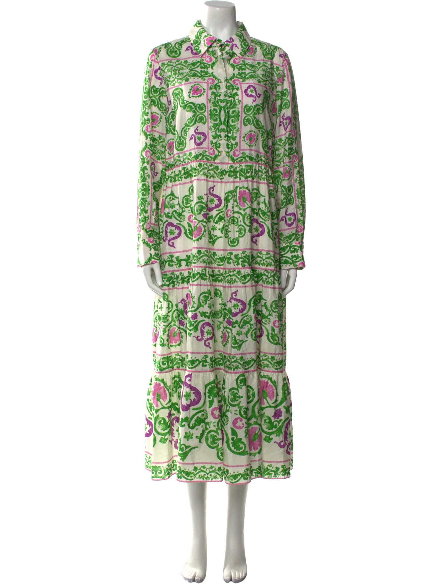 CH Carolina Herrera Printed Long Dress