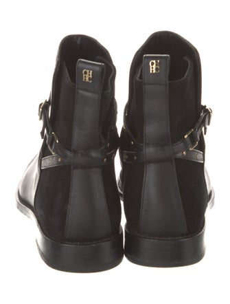 CH Carolina Herrera Leather Chelsea Boots