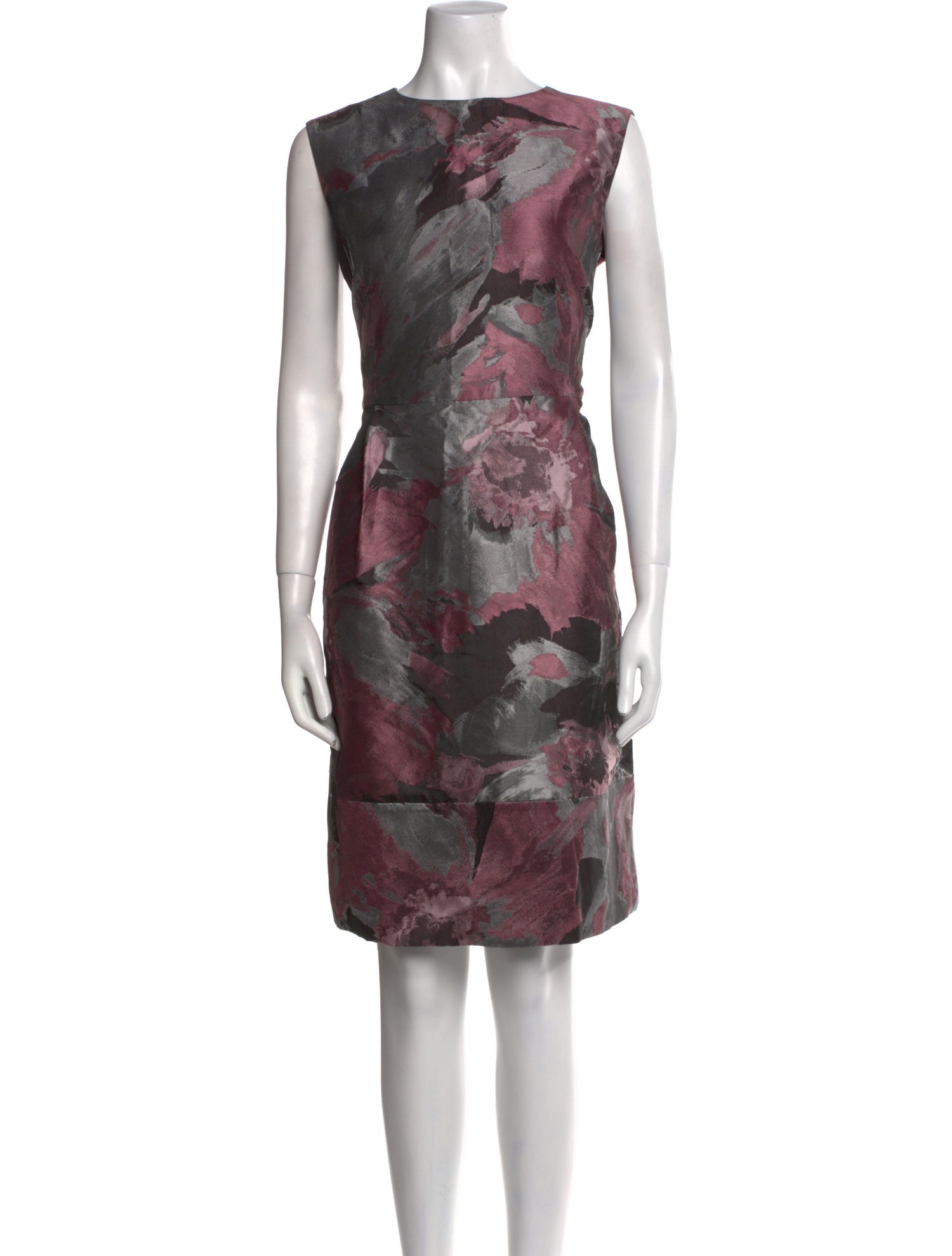 CH Carolina Herrera Printed Knee-Length Dress