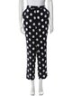 CH Carolina Herrera Polka Dot Print Straight Leg Pants