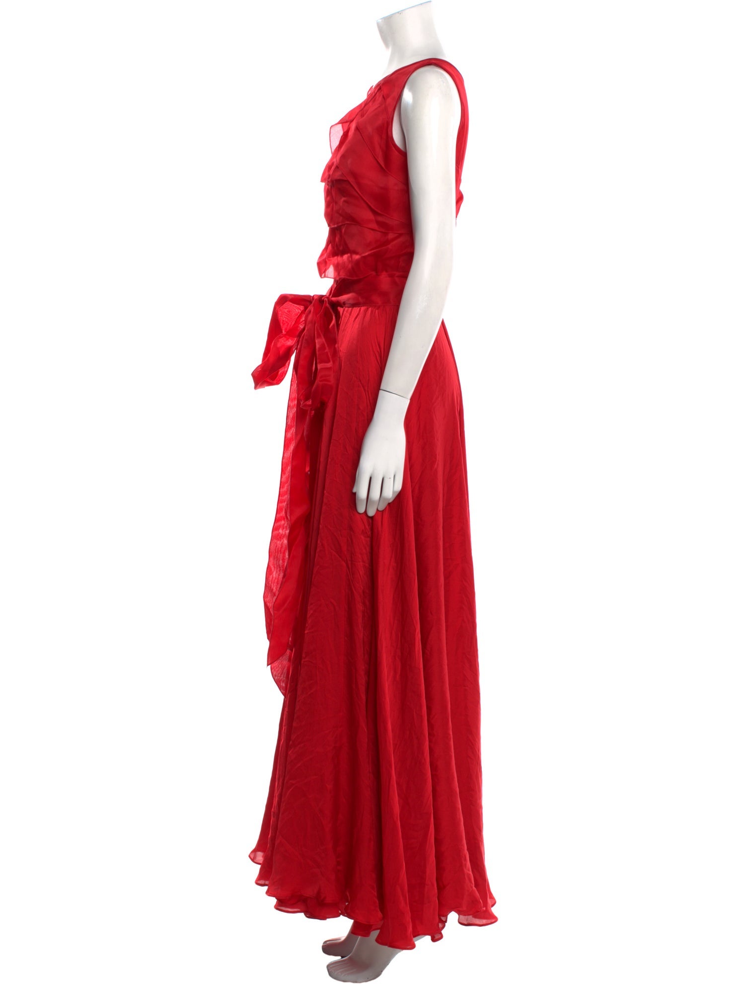 CH Carolina Herrera Silk Long Dress