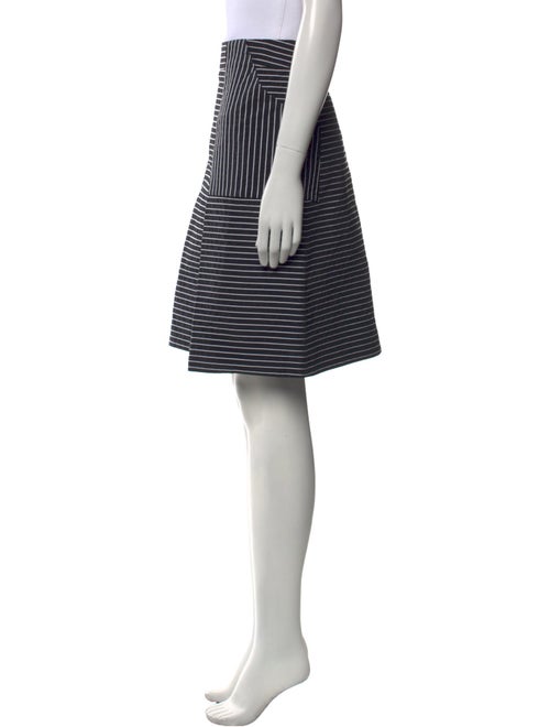 CH Carolina Herrera Striped Knee-Length Skirt