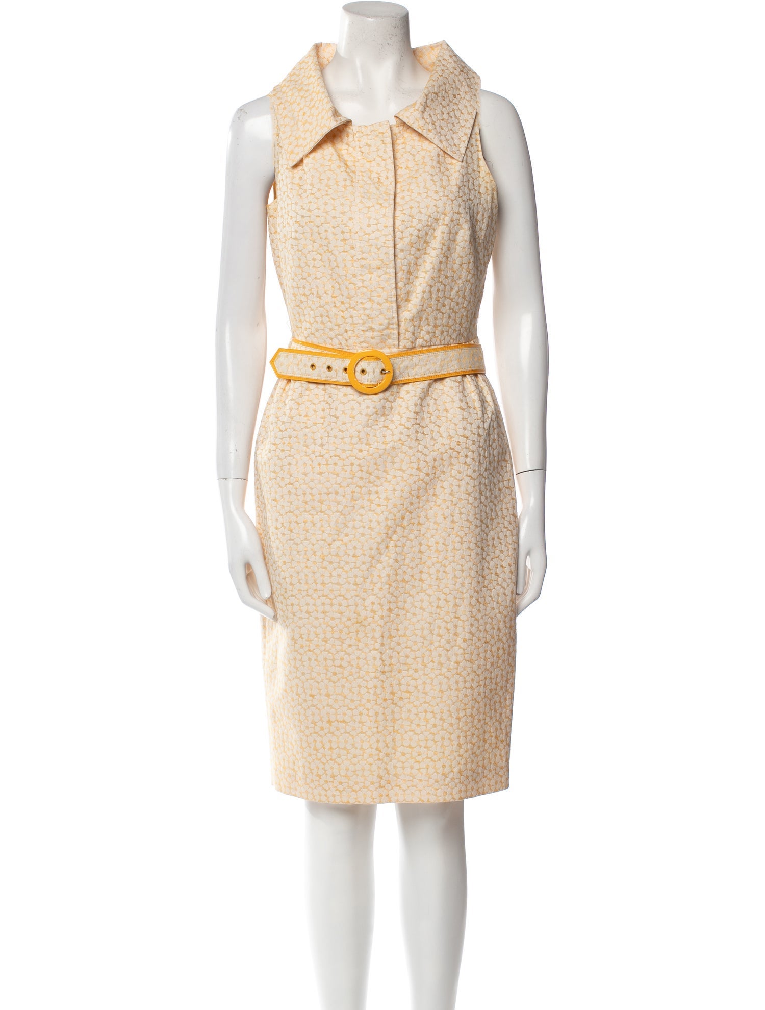 CH Carolina Herrera Printed Knee-Length Dress