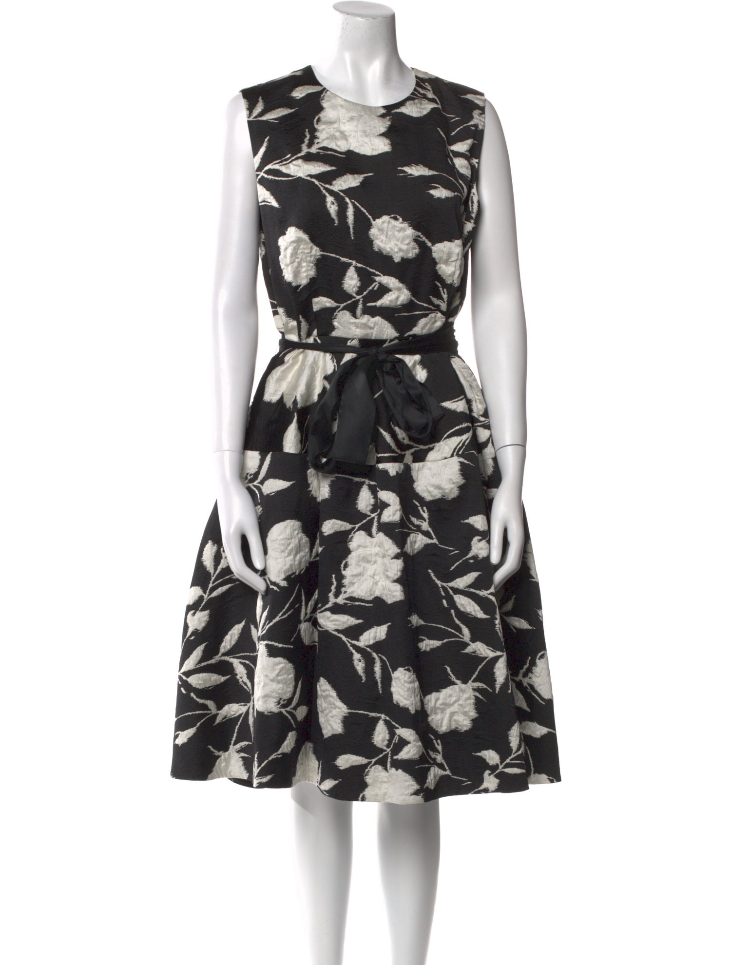 CH Carolina Herrera Floral Print Midi Length Dress w/ Tags