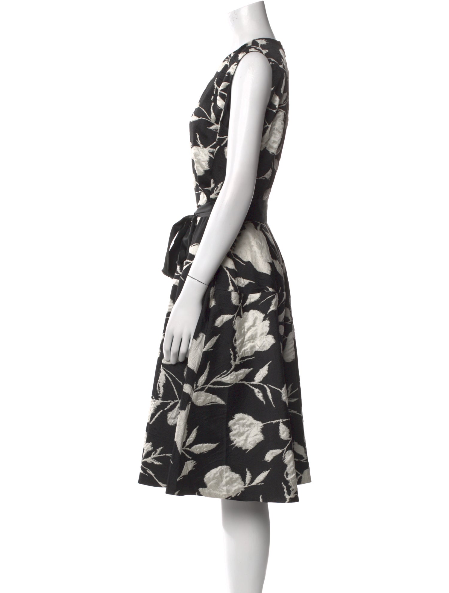 CH Carolina Herrera Floral Print Midi Length Dress w/ Tags