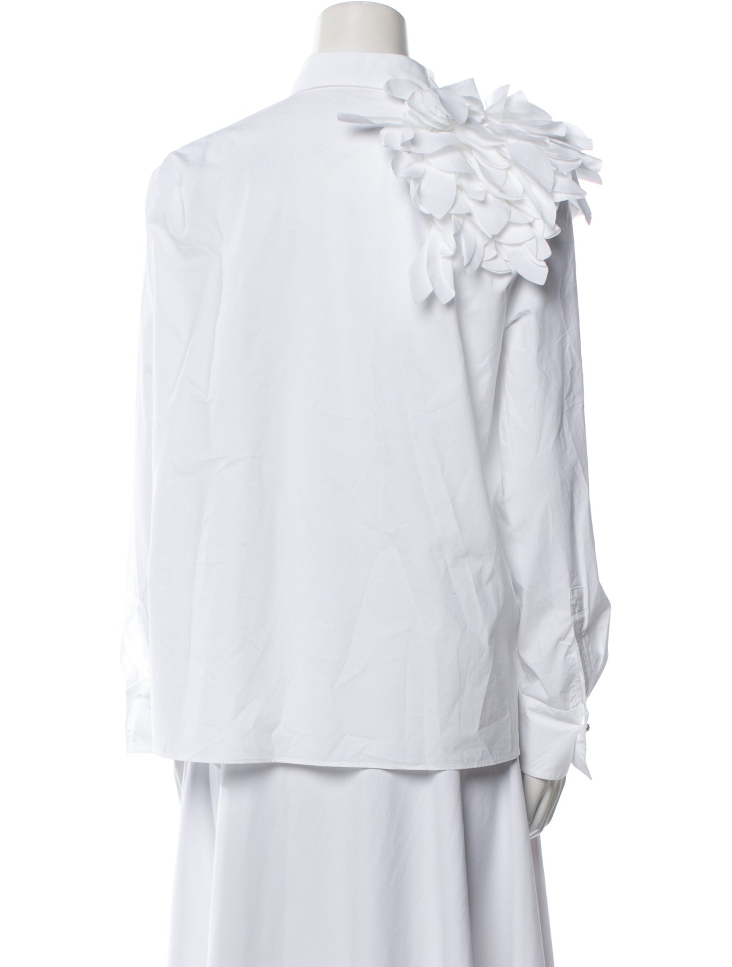 CH Carolina Herrera Long Sleeve Button-Up Top
