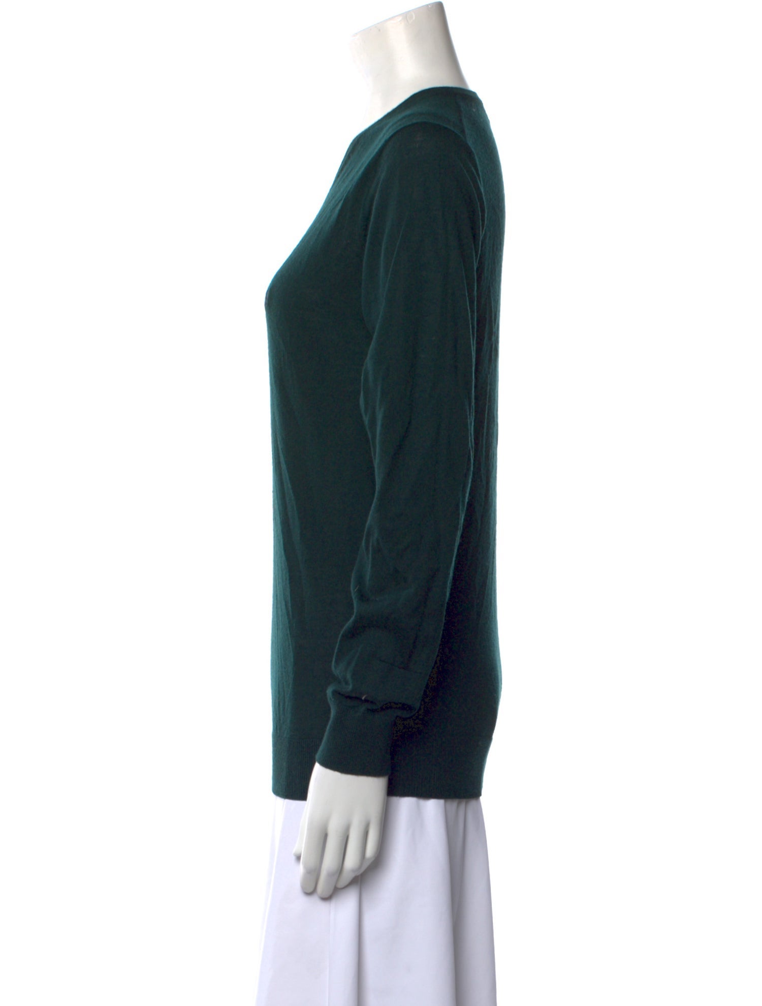 CH Carolina Herrera Merino Wool V-Neck Sweater