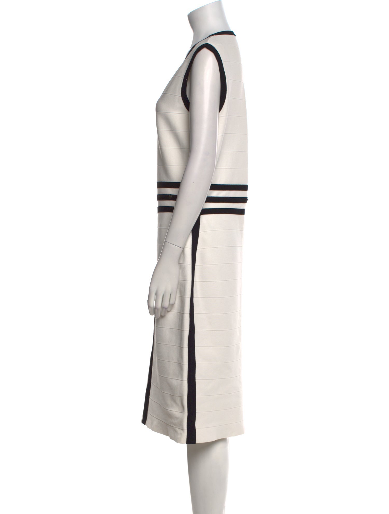 CH Carolina Herrera Striped Knee-Length Dress
