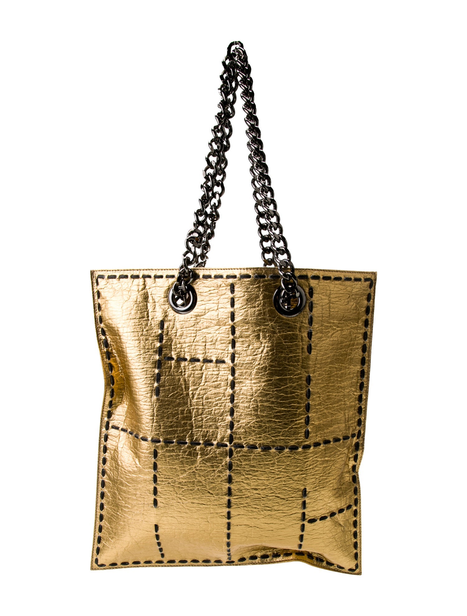 CH Carolina Herrera Leather Shoulder Bag