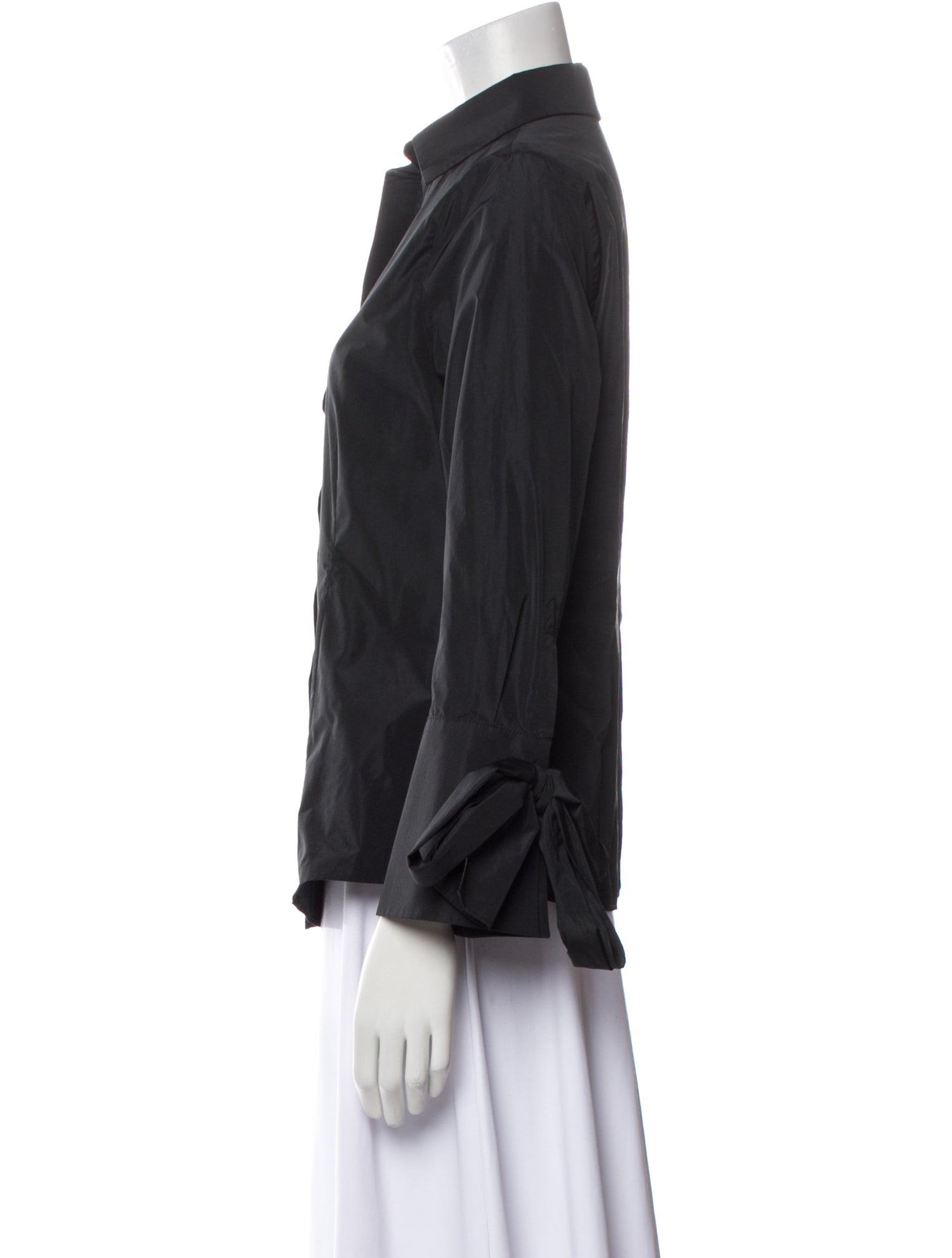 CH Carolina Herrera Long Sleeve Button-Up Top