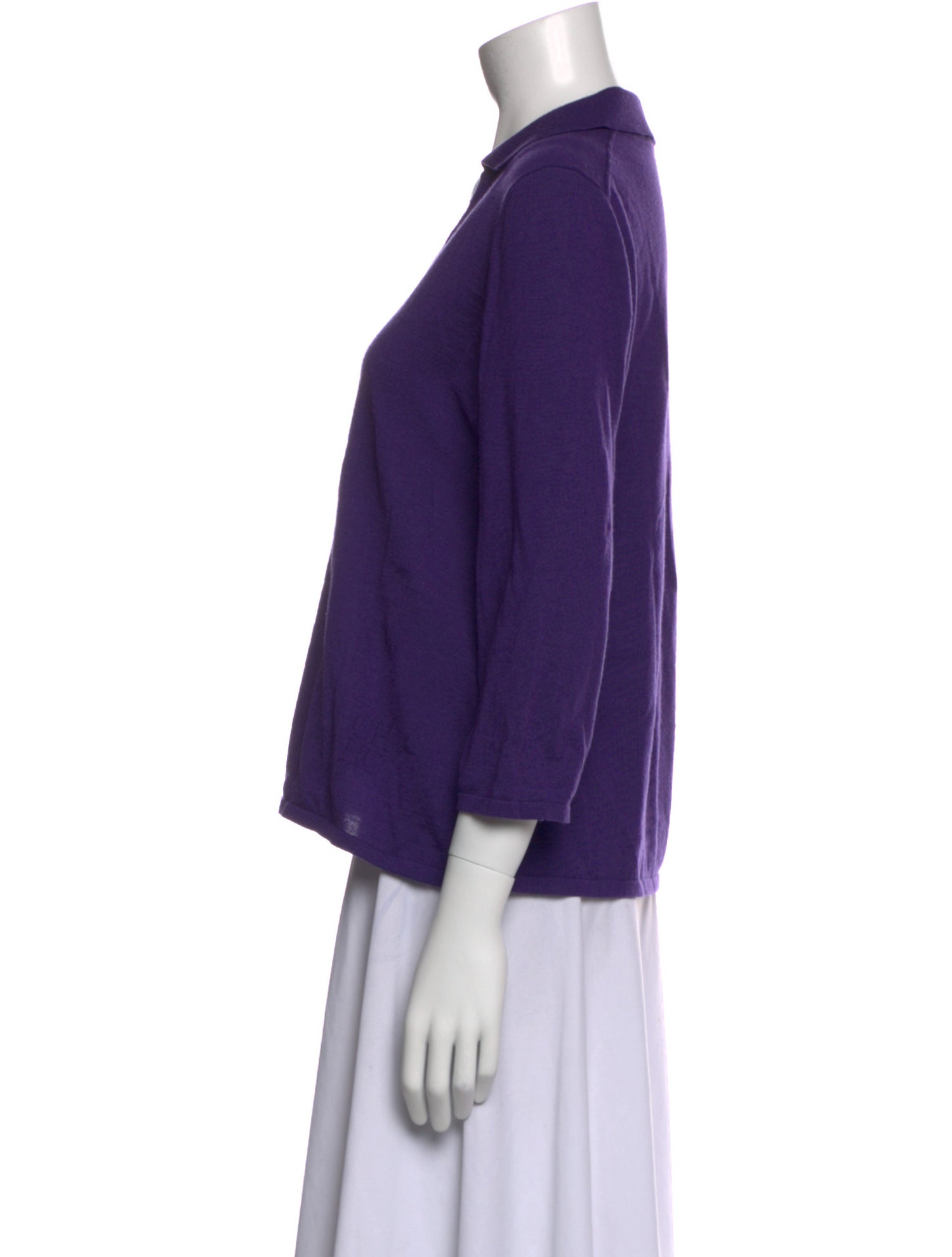 CH Carolina Herrera Silk V-Neck Sweater