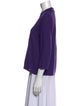 CH Carolina Herrera Silk V-Neck Sweater