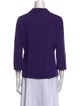 CH Carolina Herrera Silk V-Neck Sweater