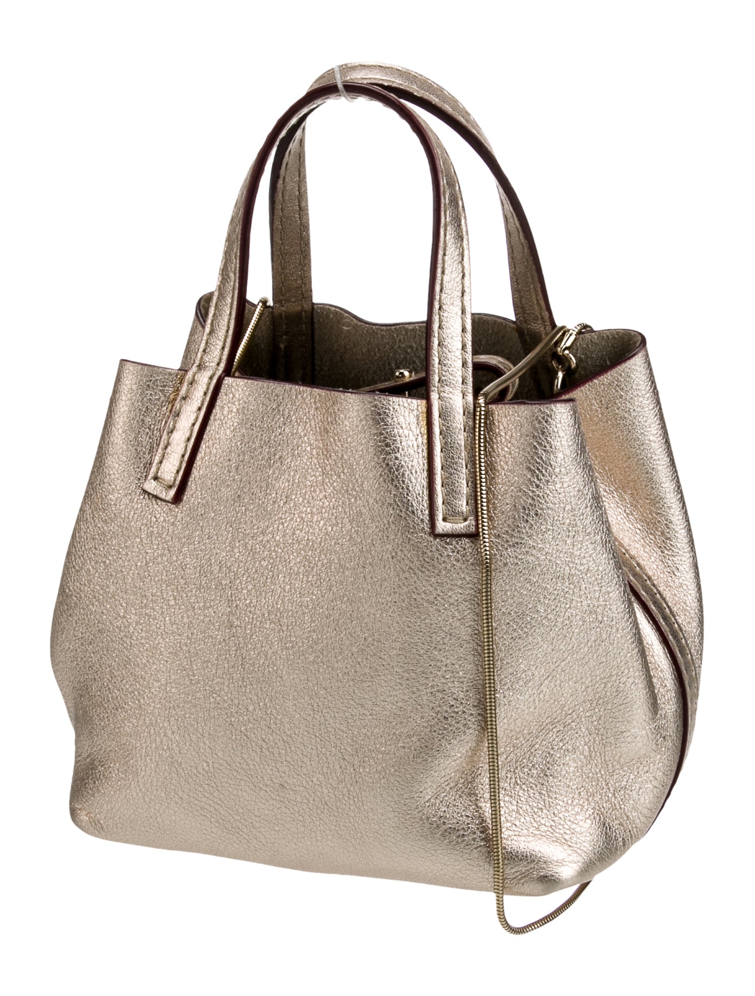 CH Carolina Herrera Leather Bucket Bag