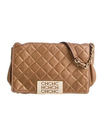 CH Carolina Herrera Leather Top Handle Bag