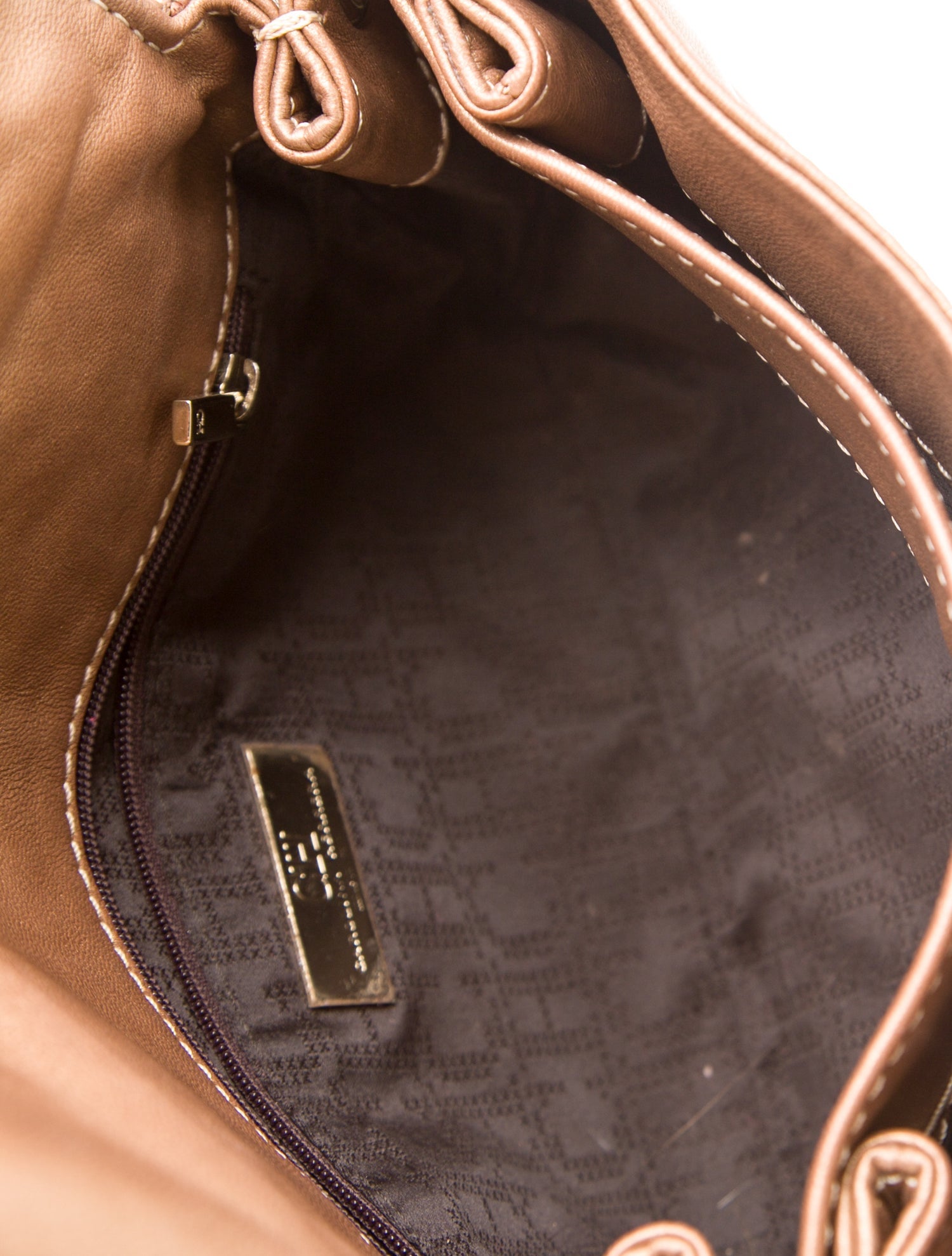 CH Carolina Herrera Leather Top Handle Bag