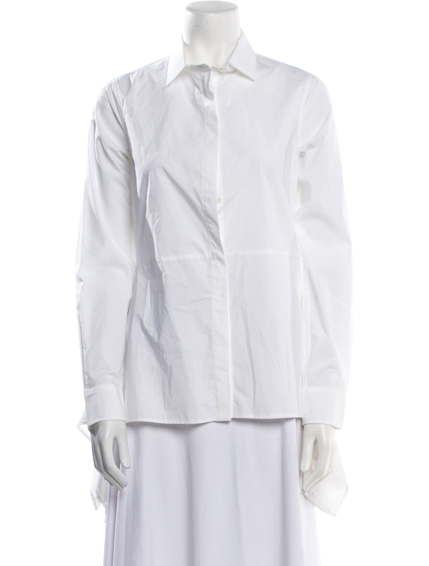 CH Carolina Herrera Long Sleeve Button-Up Top