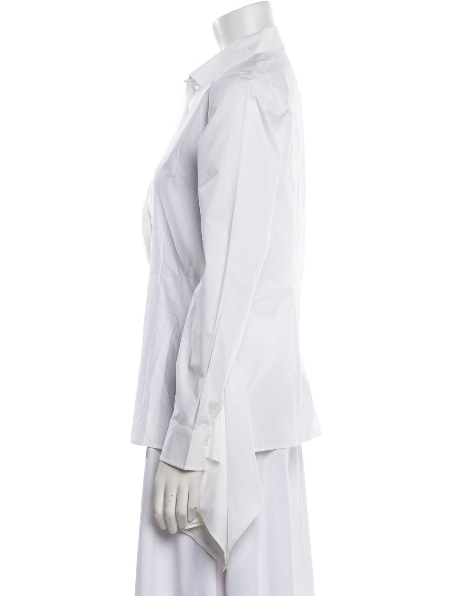 CH Carolina Herrera Long Sleeve Button-Up Top