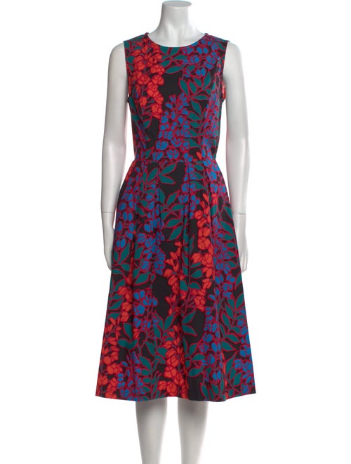 CH Carolina Herrera Printed Midi Length Dress