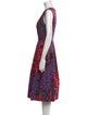 CH Carolina Herrera Printed Midi Length Dress