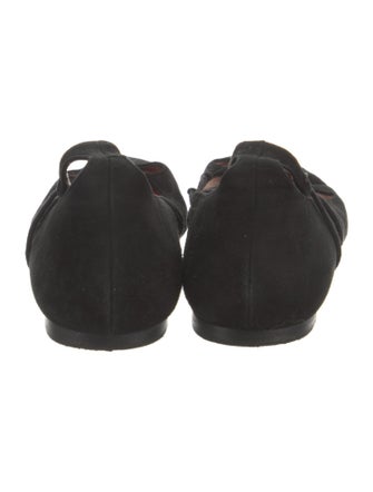 CH Carolina Herrera Suede Ballet Flats