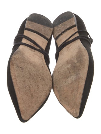 CH Carolina Herrera Suede Ballet Flats