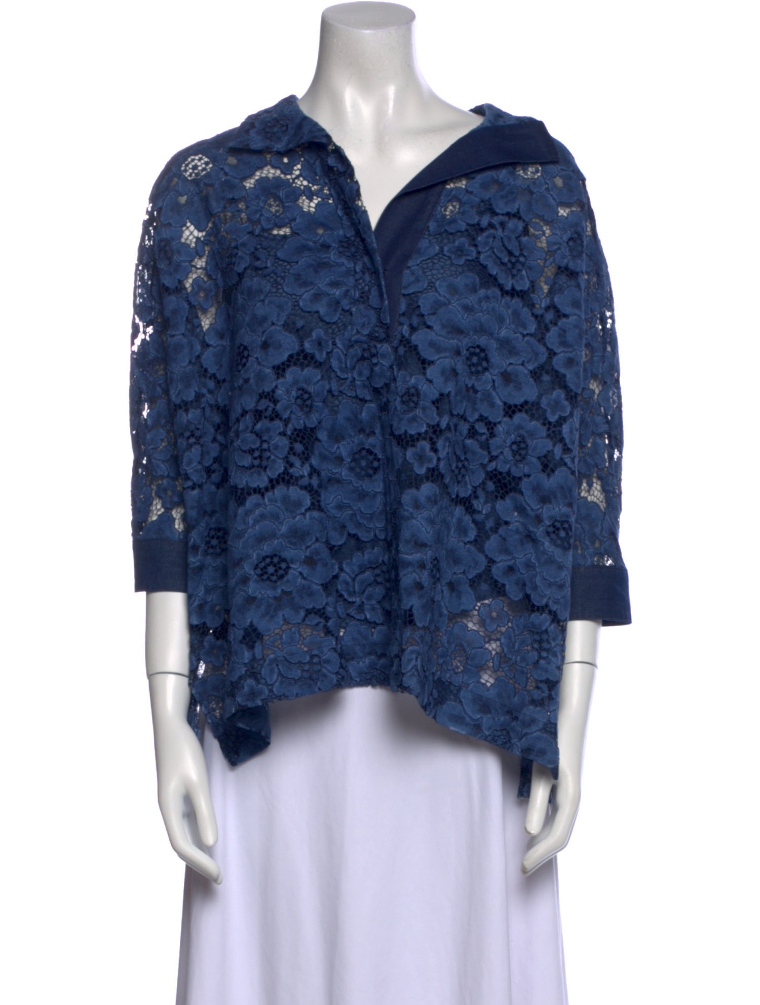 CH Carolina Herrera Lace Lace Pattern Blouse