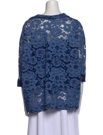 CH Carolina Herrera Lace Lace Pattern Blouse