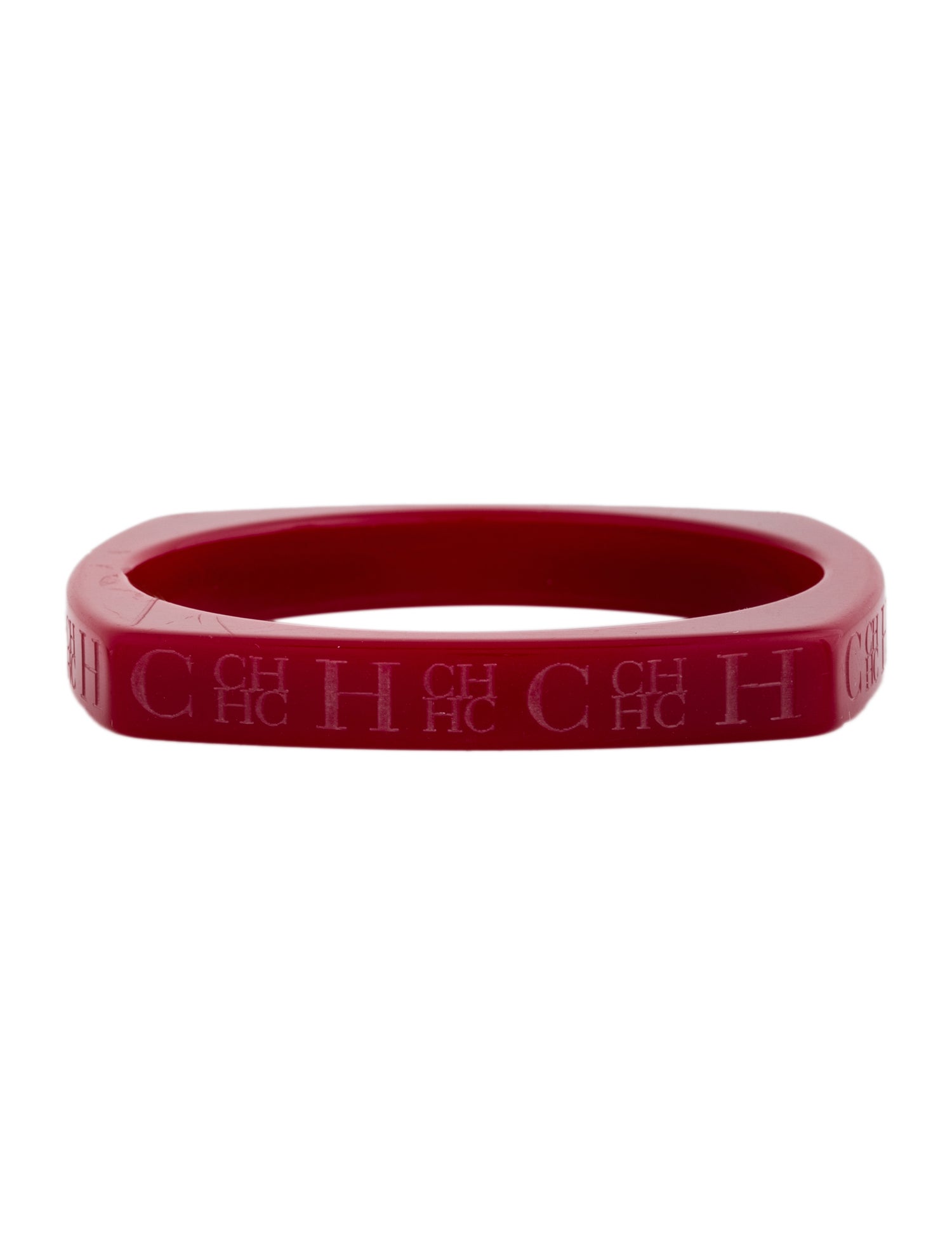 CH Carolina Herrera Resin 'CH' Logo Bangle Bracelet